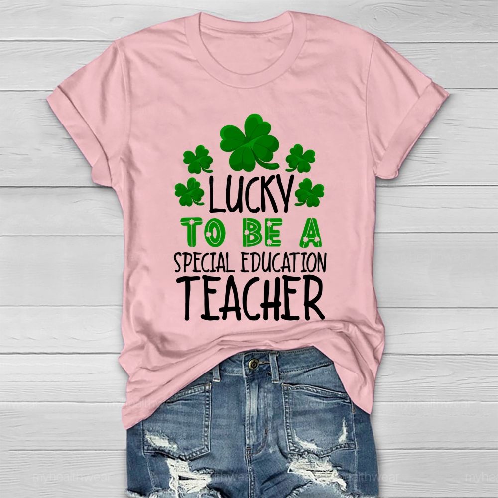Lucky To Be A Special Education Teacher Healthwear T-shirt