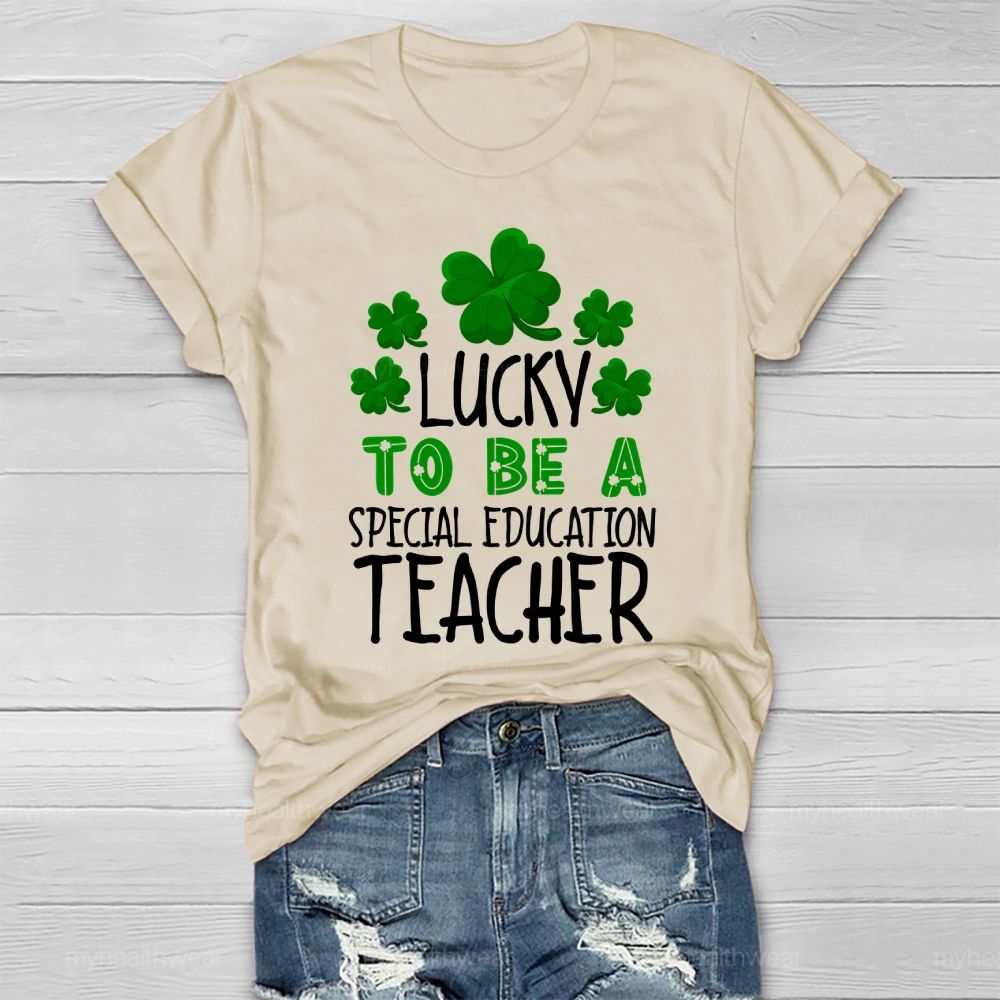 Lucky To Be A Special Education Teacher Healthwear T-shirt