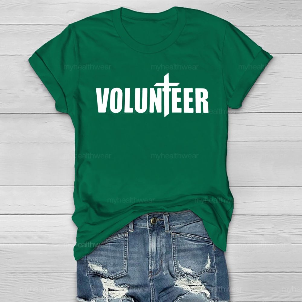 Volunteer Cross Letter Healthwear T-shirt