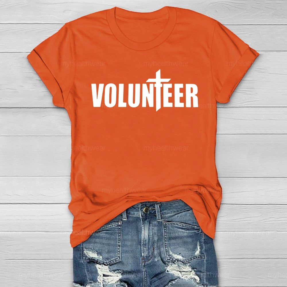 Volunteer Cross Letter Healthwear T-shirt