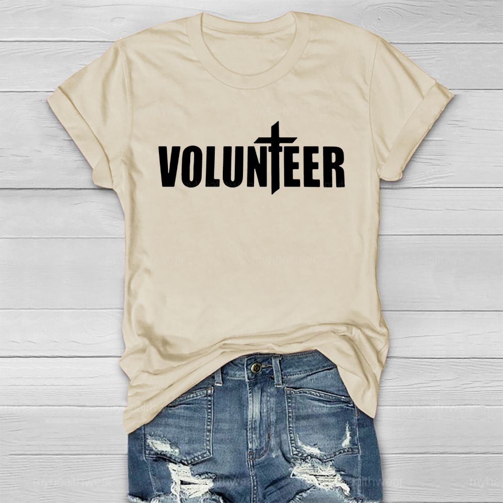 Volunteer Cross Letter Healthwear T-shirt