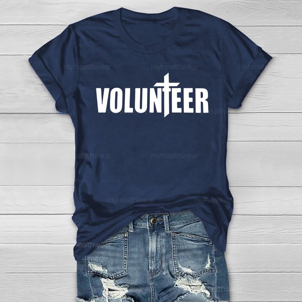Volunteer Cross Letter Healthwear T-shirt