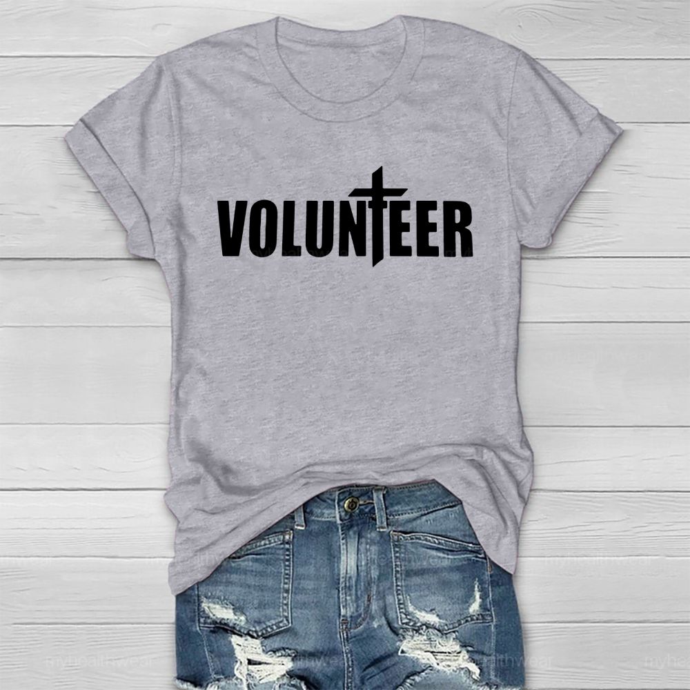 Volunteer Cross Letter Healthwear T-shirt