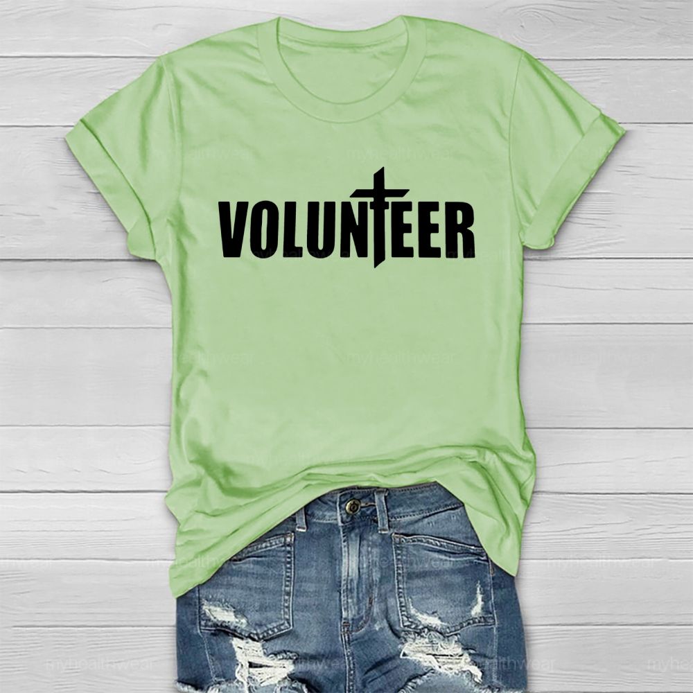 Volunteer Cross Letter Healthwear T-shirt