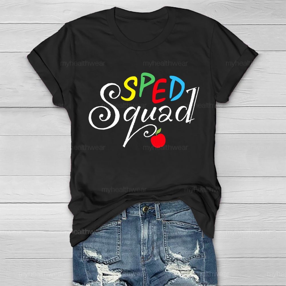 SPED Squad Special Education Teacher Healthwear T-shirt