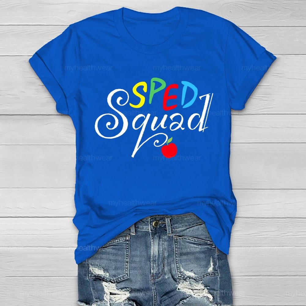 SPED Squad Special Education Teacher Healthwear T-shirt