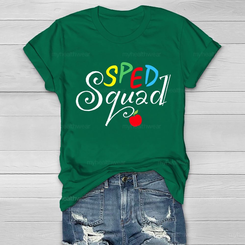 SPED Squad Special Education Teacher Healthwear T-shirt