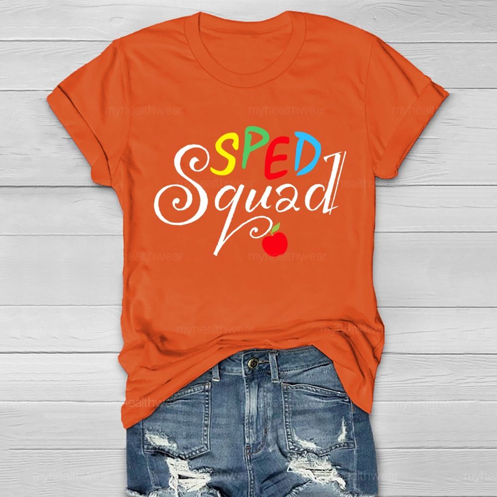 SPED Squad Special Education Teacher Healthwear T-shirt