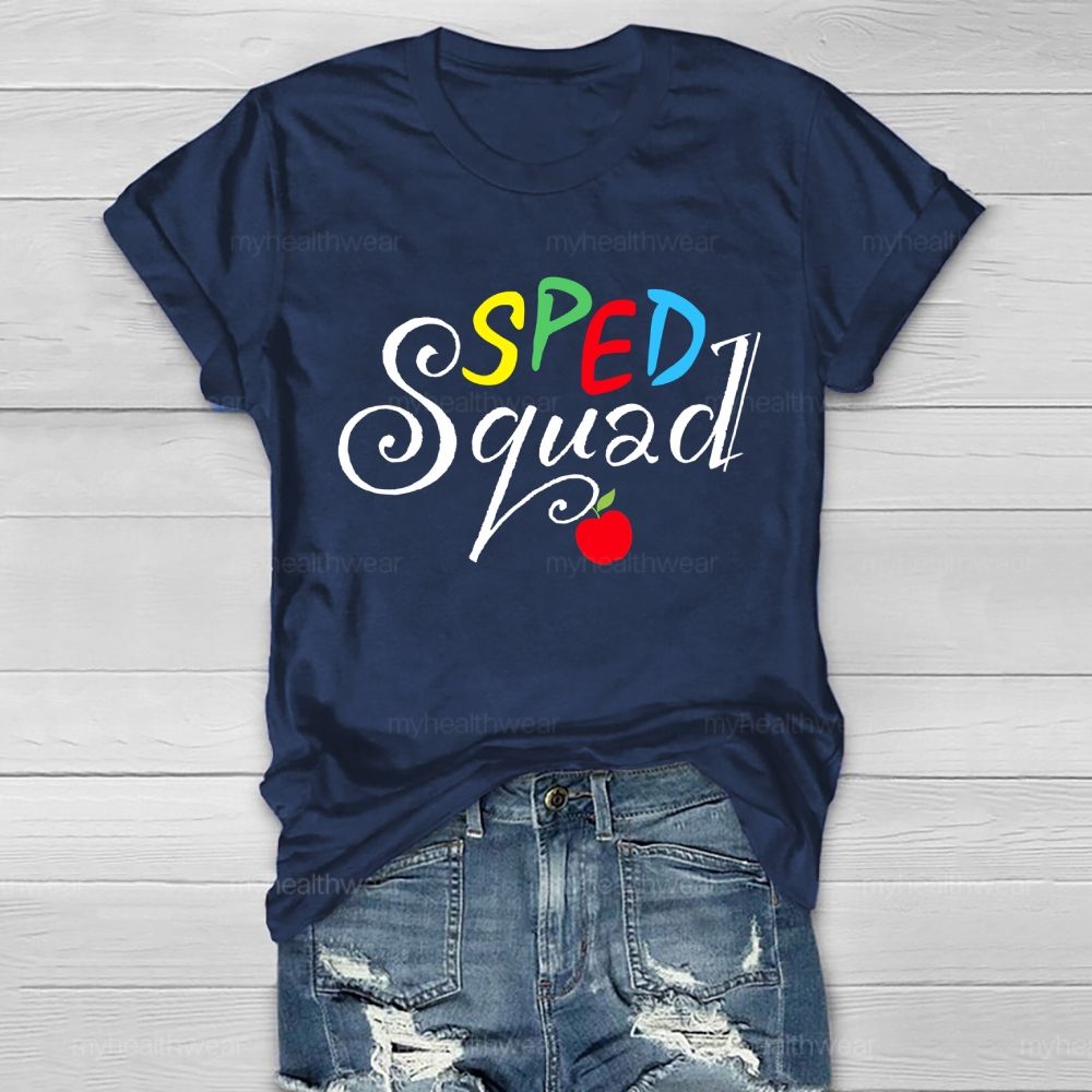 SPED Squad Special Education Teacher Healthwear T-shirt