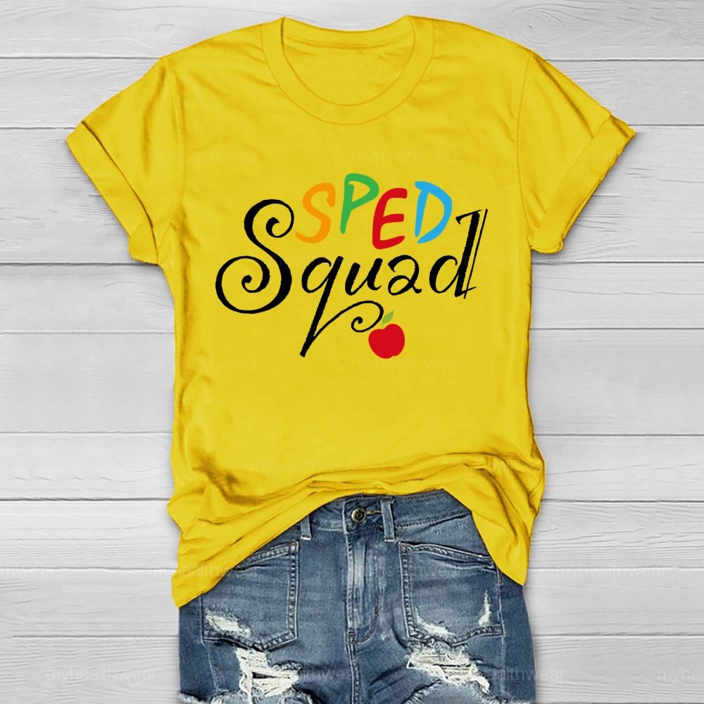 SPED Squad Special Education Teacher Healthwear T-shirt