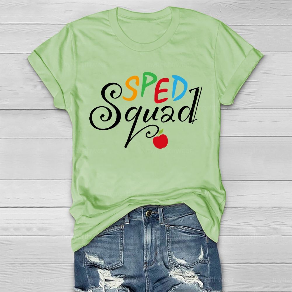 SPED Squad Special Education Teacher Healthwear T-shirt