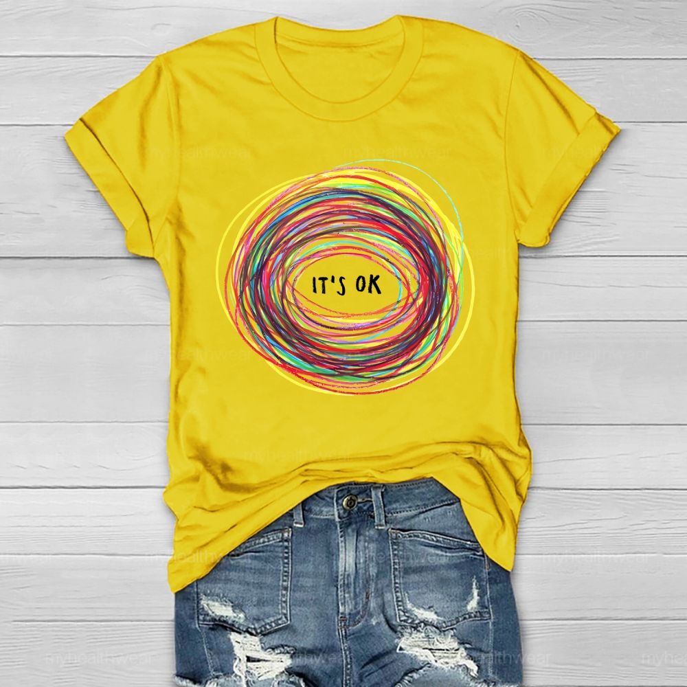 It's Ok Colorful Coil Healthwear T-shirt