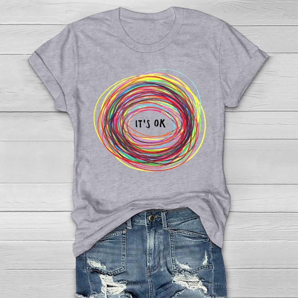 It's Ok Colorful Coil Healthwear T-shirt