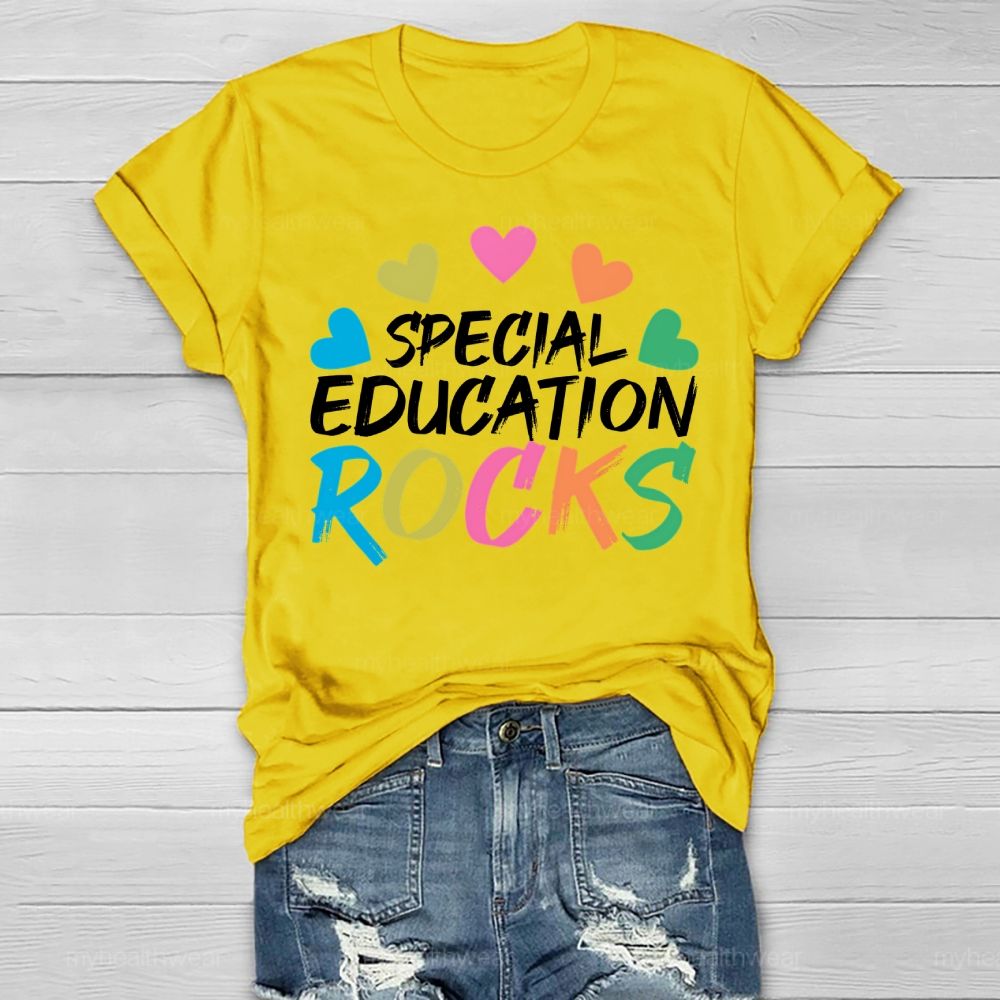 Special Education Rocks Healthwear T-shirt