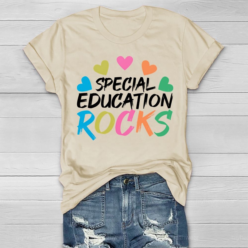 Special Education Rocks Healthwear T-shirt