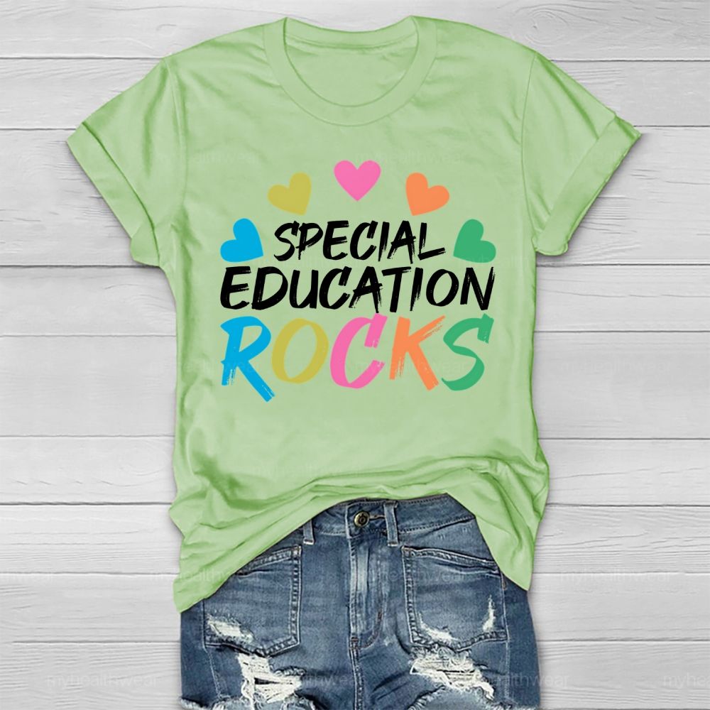 Special Education Rocks Healthwear T-shirt
