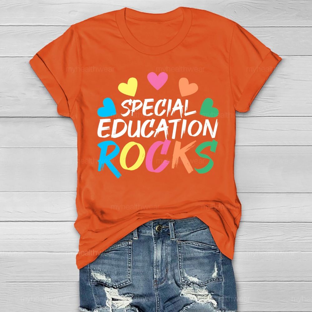 Special Education Rocks Healthwear T-shirt