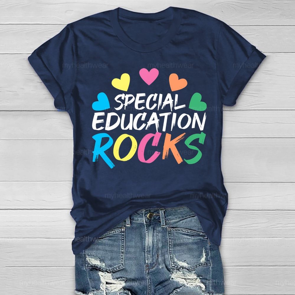 Special Education Rocks Healthwear T-shirt
