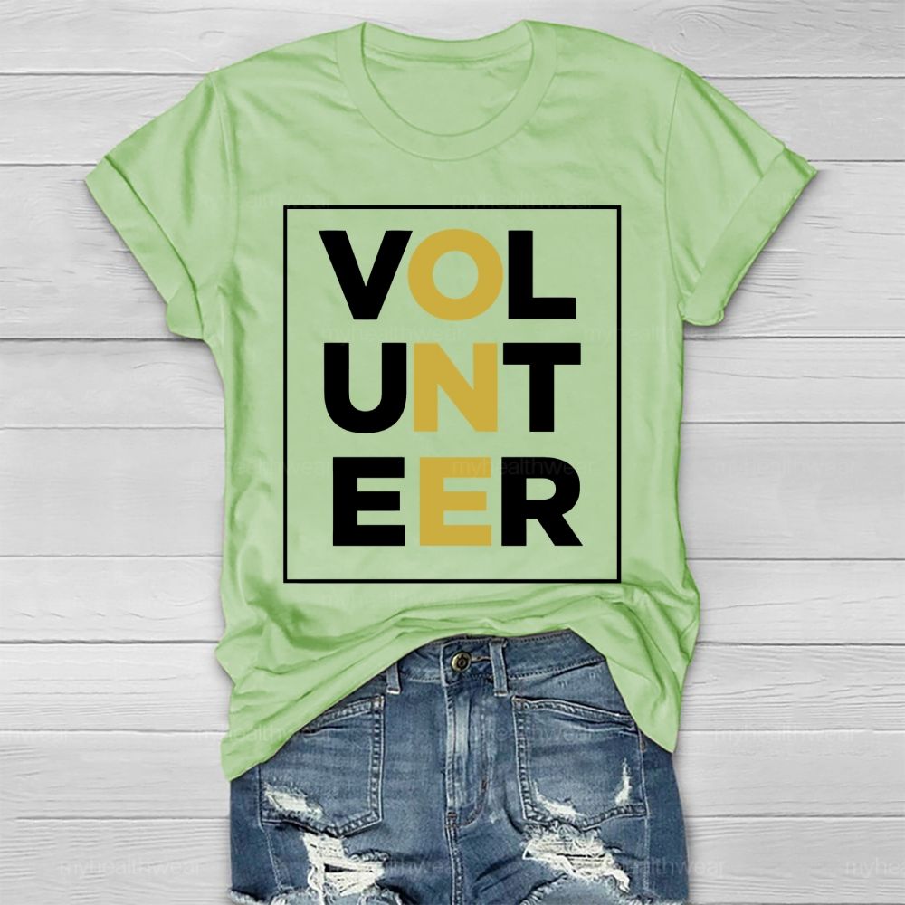 Volunteer Letters Healthwear T-shirt