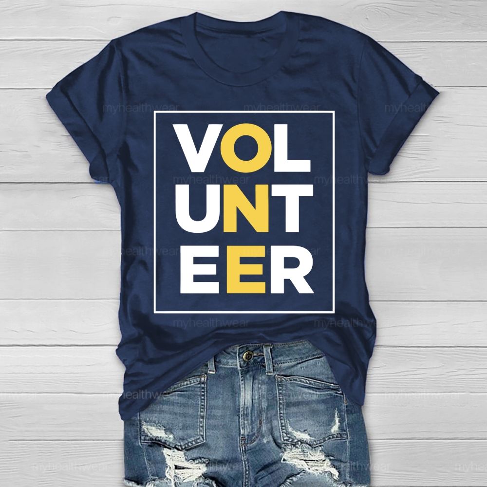 Volunteer Letters Healthwear T-shirt