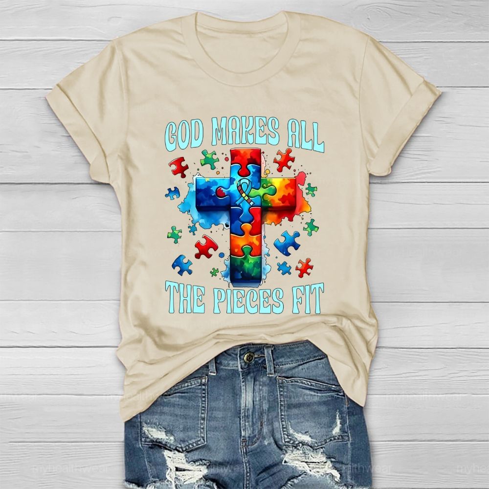 God Makes All The Pieces Fit Healthwear T-shirt