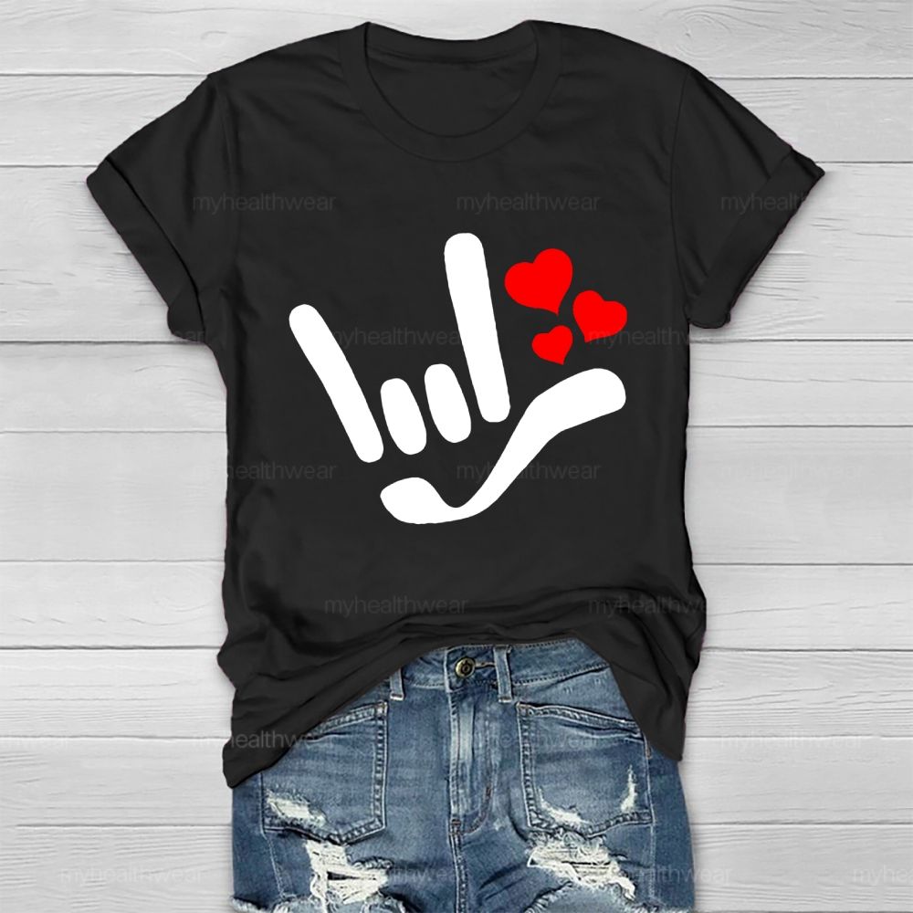 Love Gesture Heart  Healthwear T-shirt