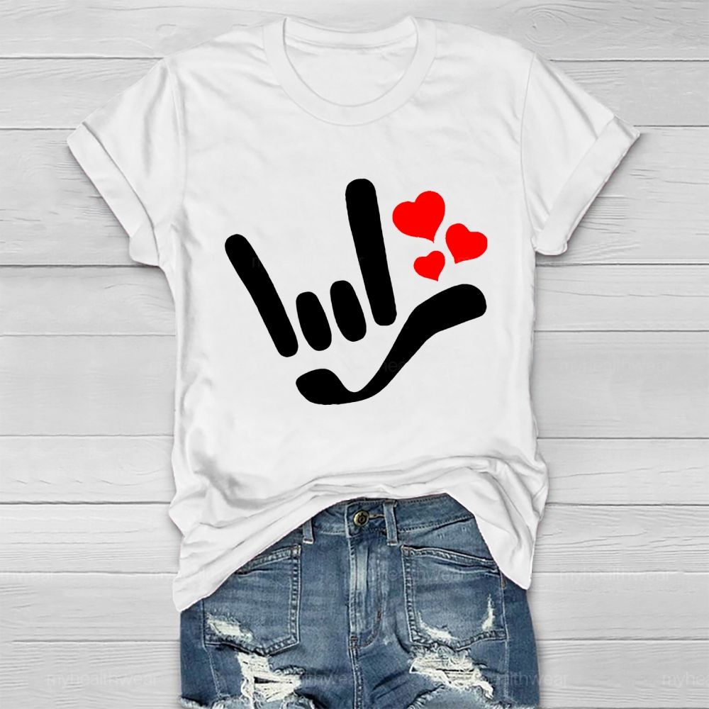 Love Gesture Heart  Healthwear T-shirt