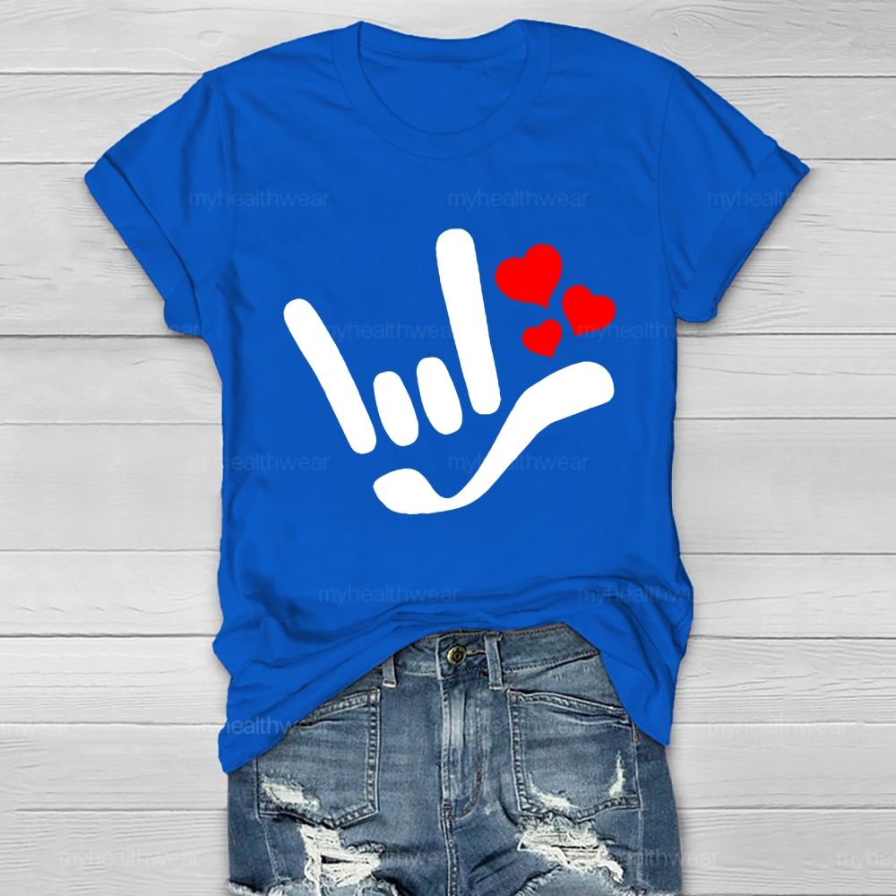 Love Gesture Heart  Healthwear T-shirt