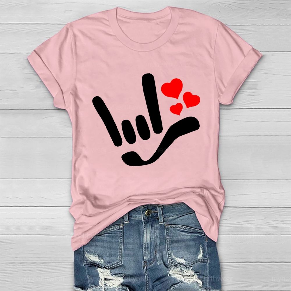 Love Gesture Heart  Healthwear T-shirt