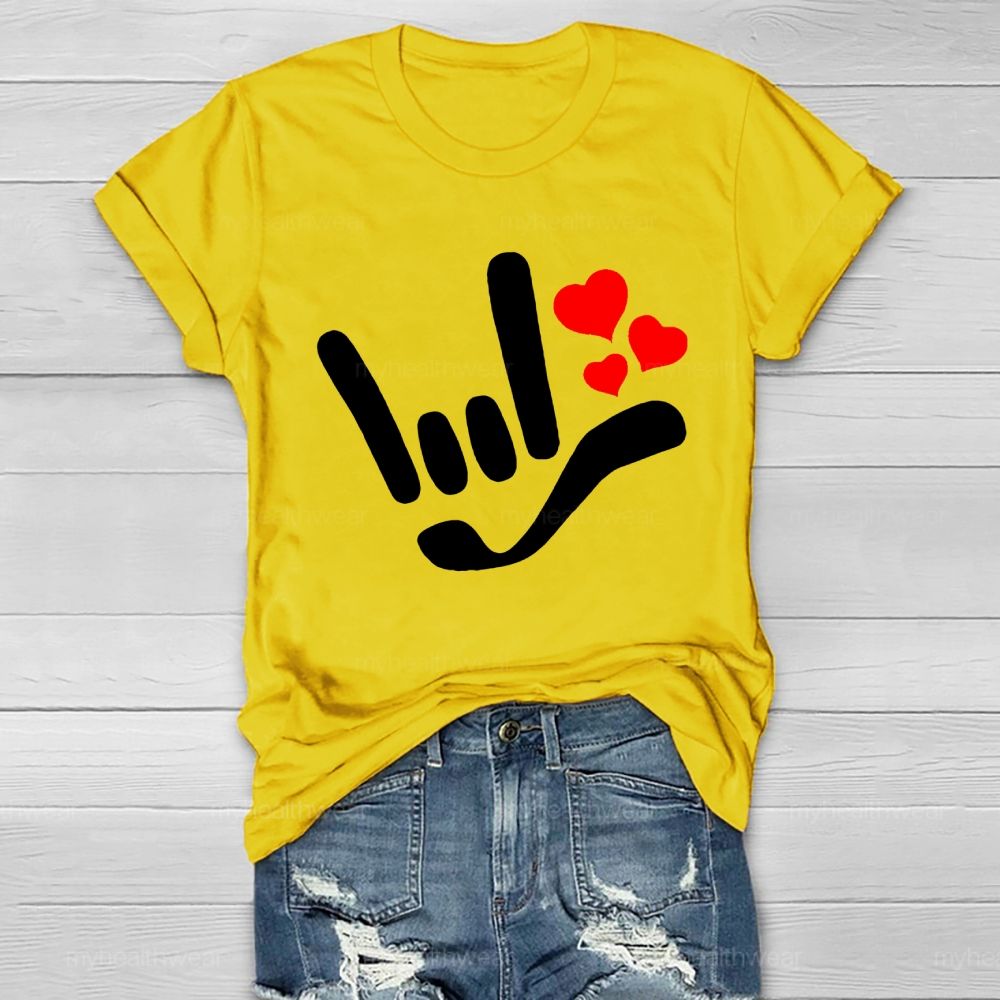 Love Gesture Heart  Healthwear T-shirt