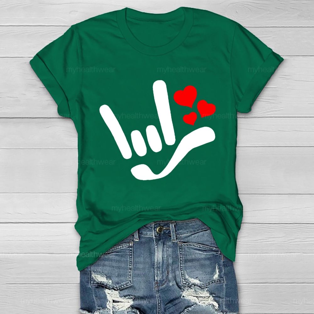 Love Gesture Heart  Healthwear T-shirt