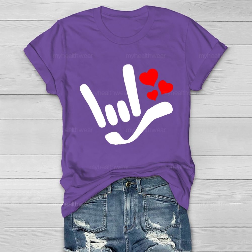 Love Gesture Heart  Healthwear T-shirt