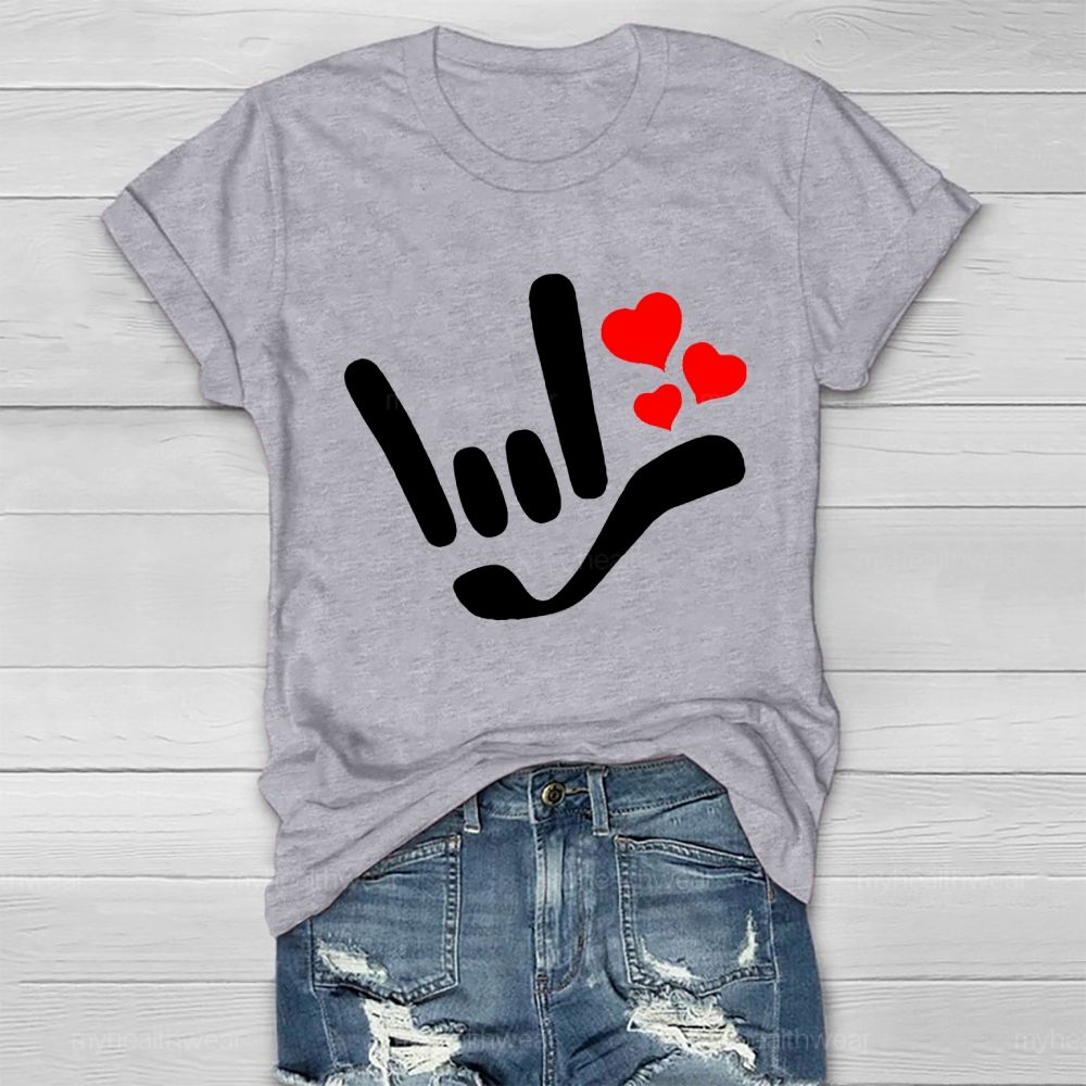 Love Gesture Heart  Healthwear T-shirt