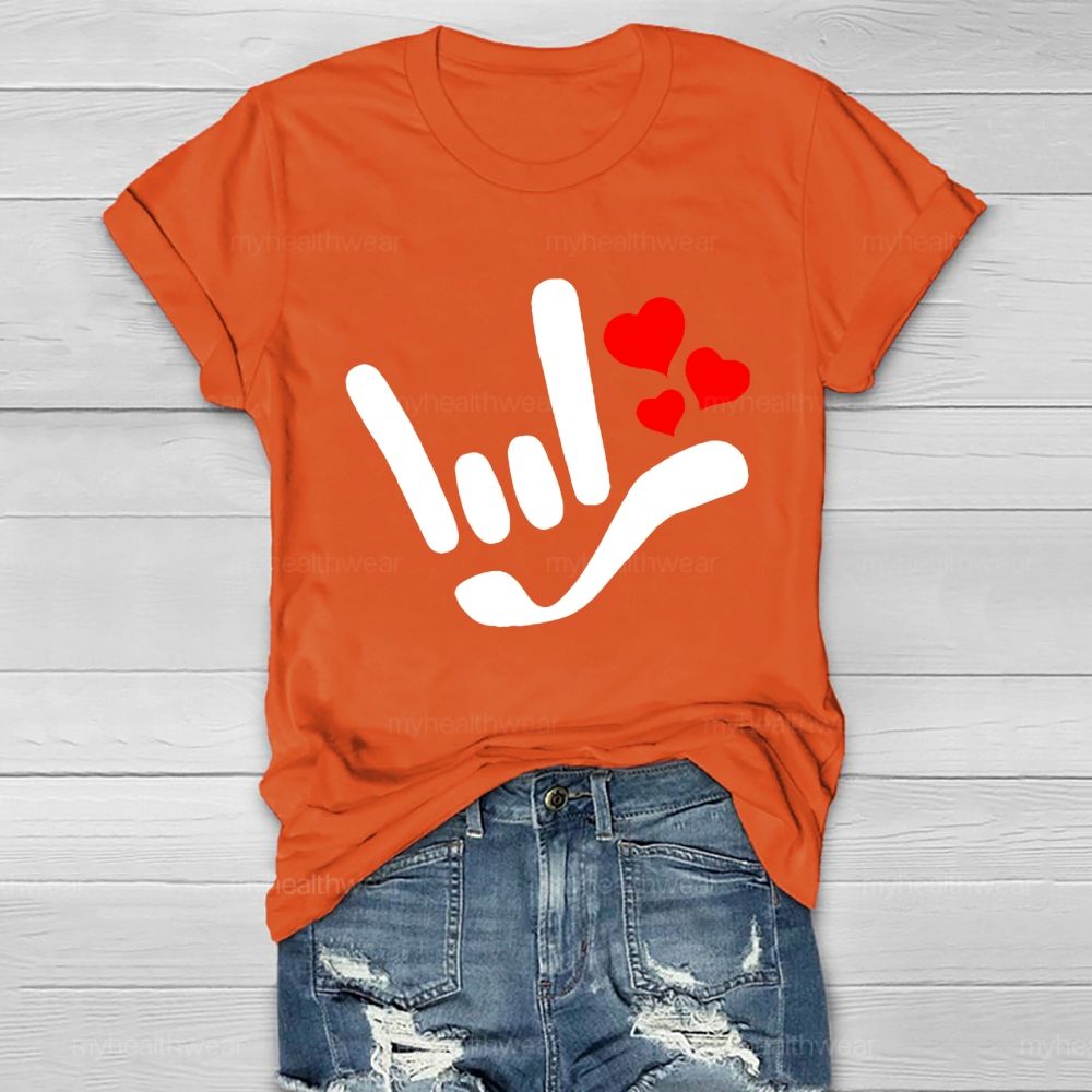 Love Gesture Heart  Healthwear T-shirt