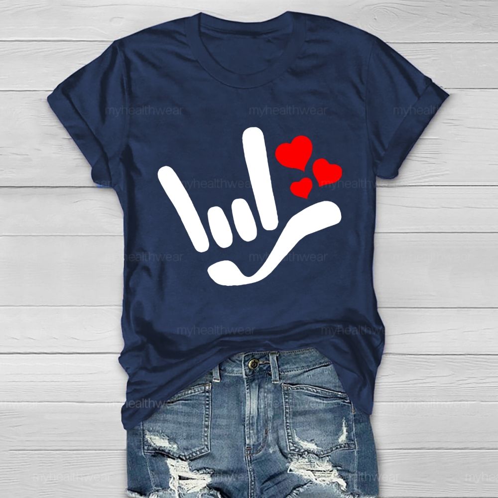 Love Gesture Heart  Healthwear T-shirt
