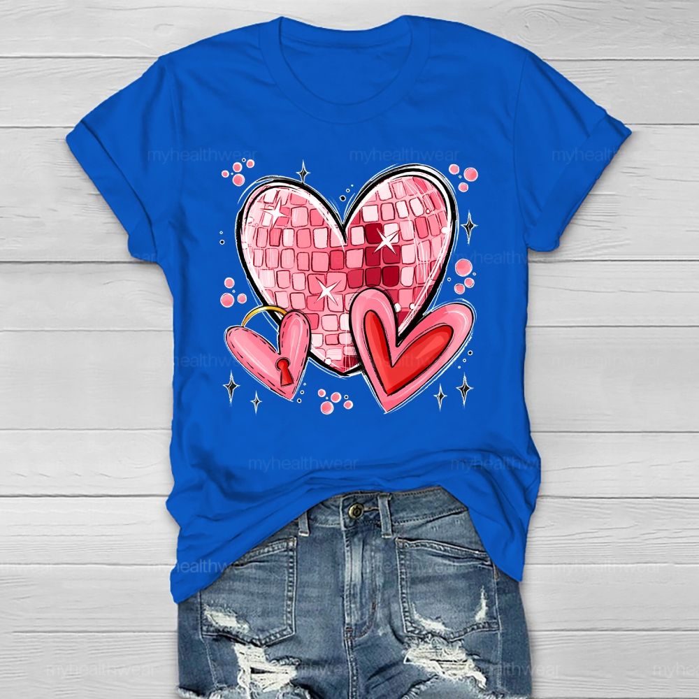 Love Square Valentine's Day Healthwear T-shirt