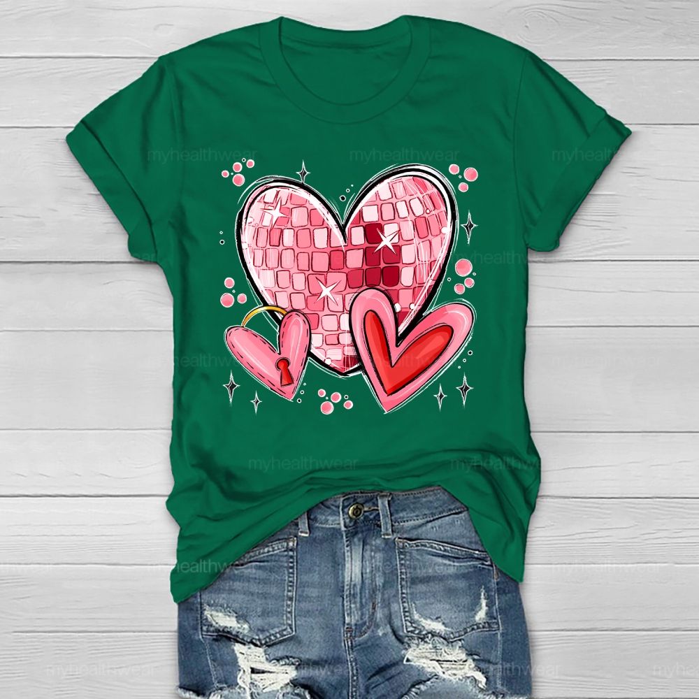 Love Square Valentine's Day Healthwear T-shirt