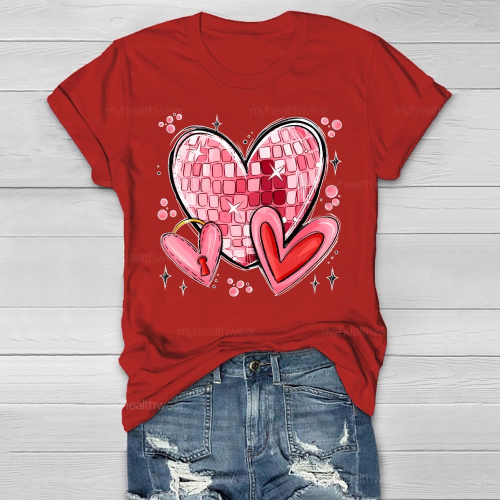 Love Square Valentine's Day Healthwear T-shirt