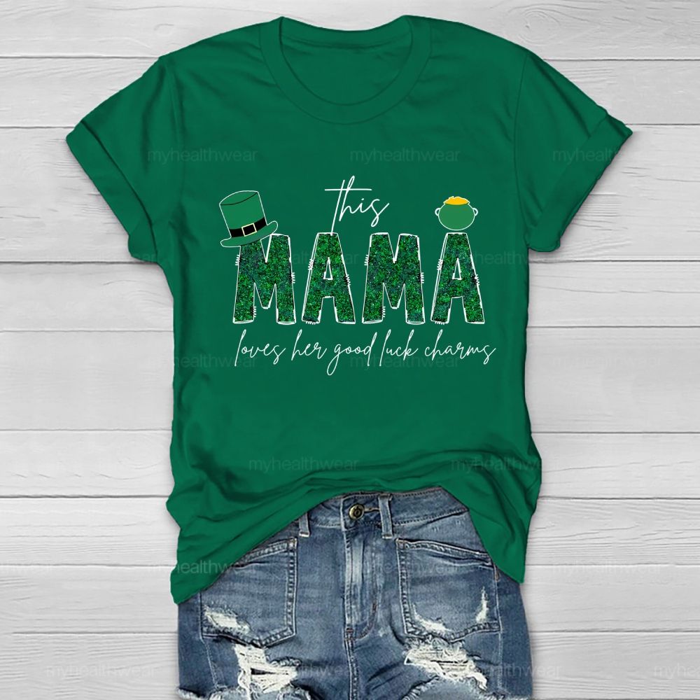 This Mama Loves Her Lucky Charms Healthwear T-shirt