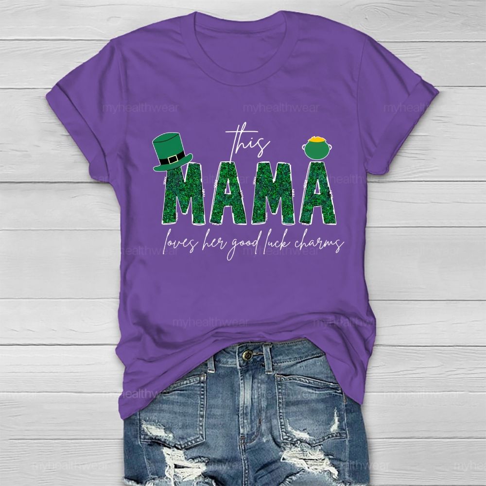This Mama Loves Her Lucky Charms Healthwear T-shirt