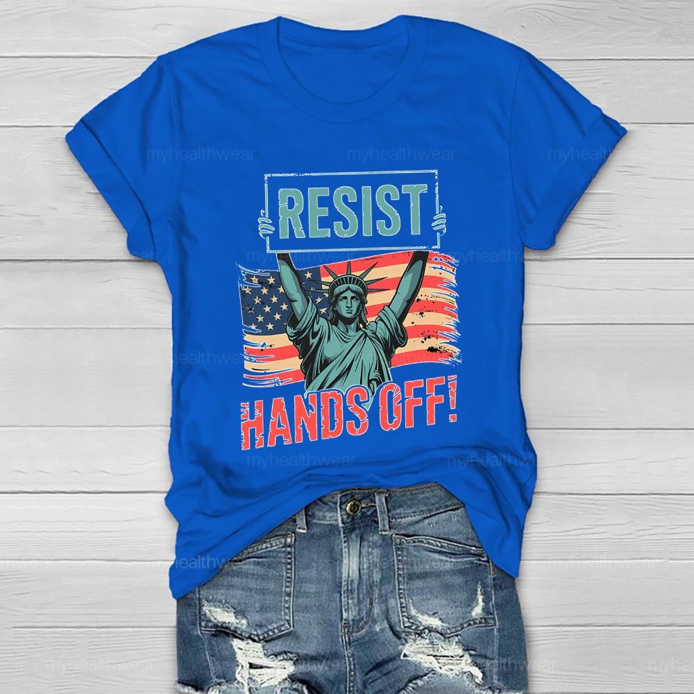 Resist Hands Off  Healthwear T-shirt