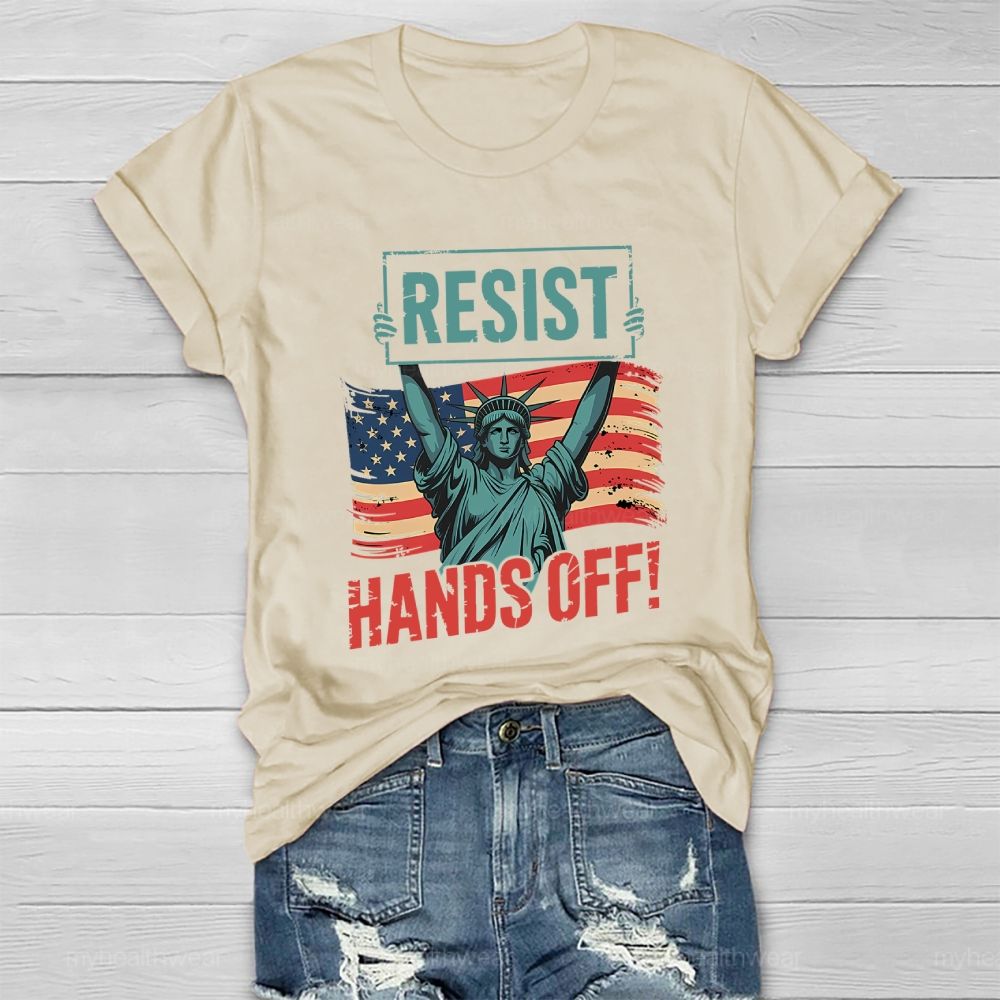 Resist Hands Off  Healthwear T-shirt