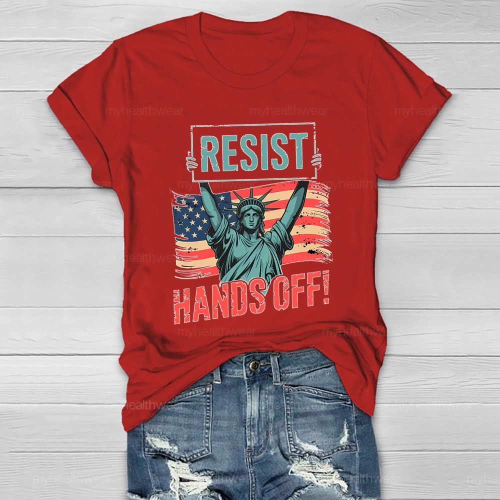 Resist Hands Off  Healthwear T-shirt