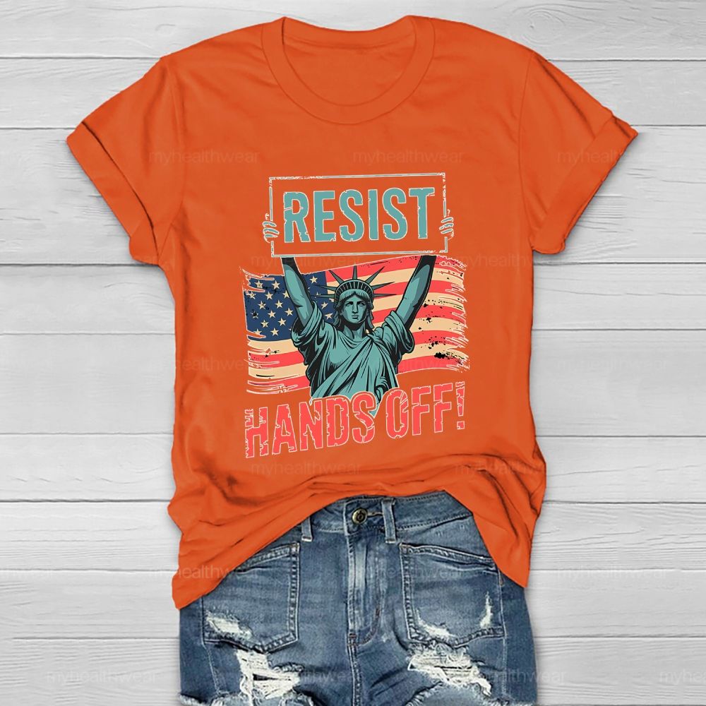 Resist Hands Off  Healthwear T-shirt