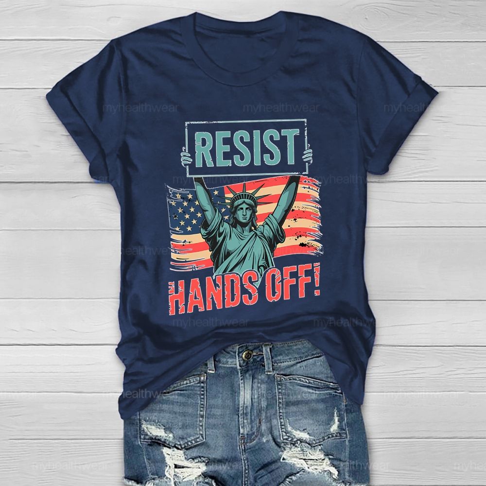 Resist Hands Off  Healthwear T-shirt