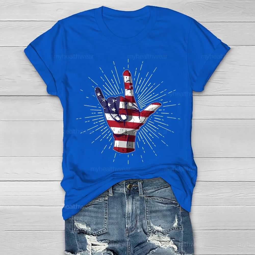 Love Independence Day Healthwear T-shirt
