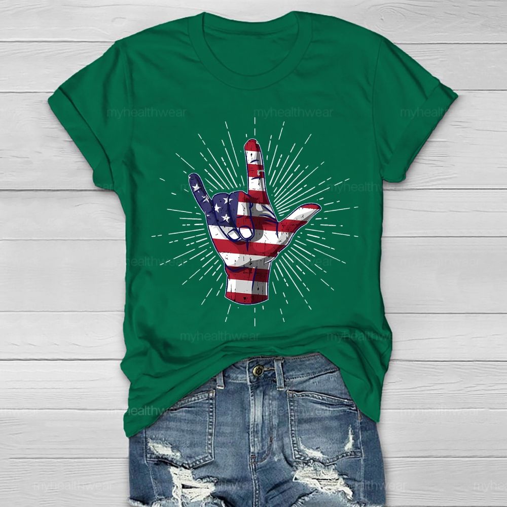 Love Independence Day Healthwear T-shirt