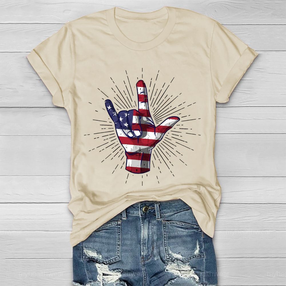 Love Independence Day Healthwear T-shirt