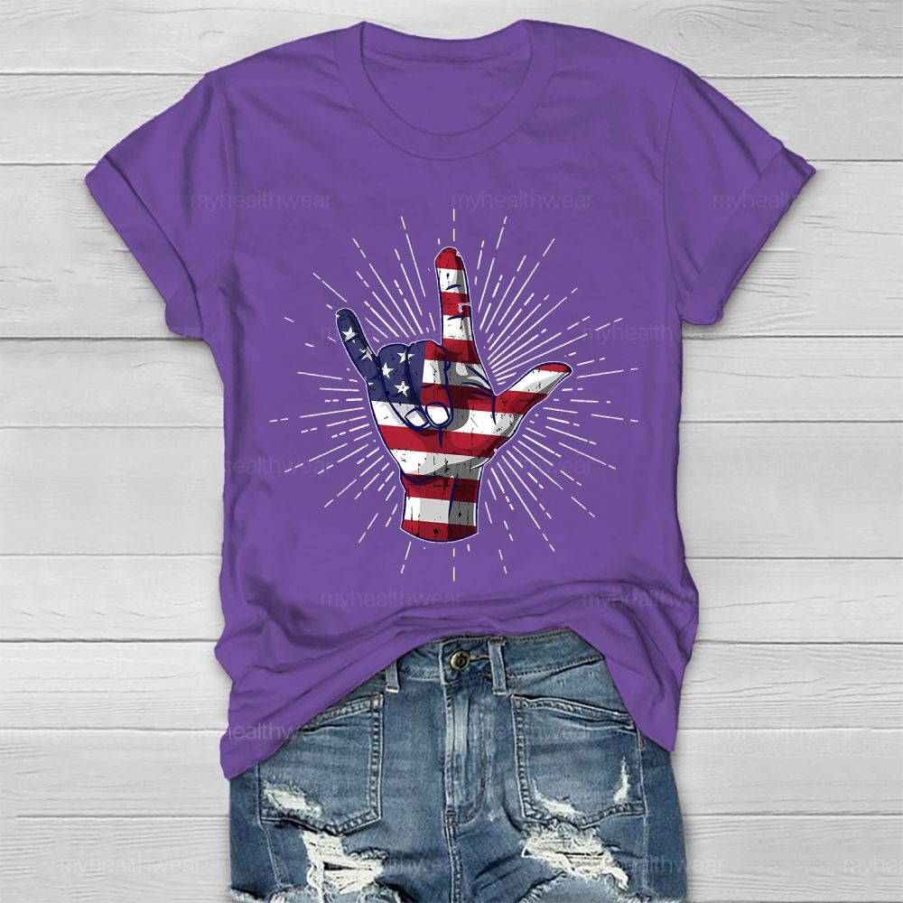 Love Independence Day Healthwear T-shirt