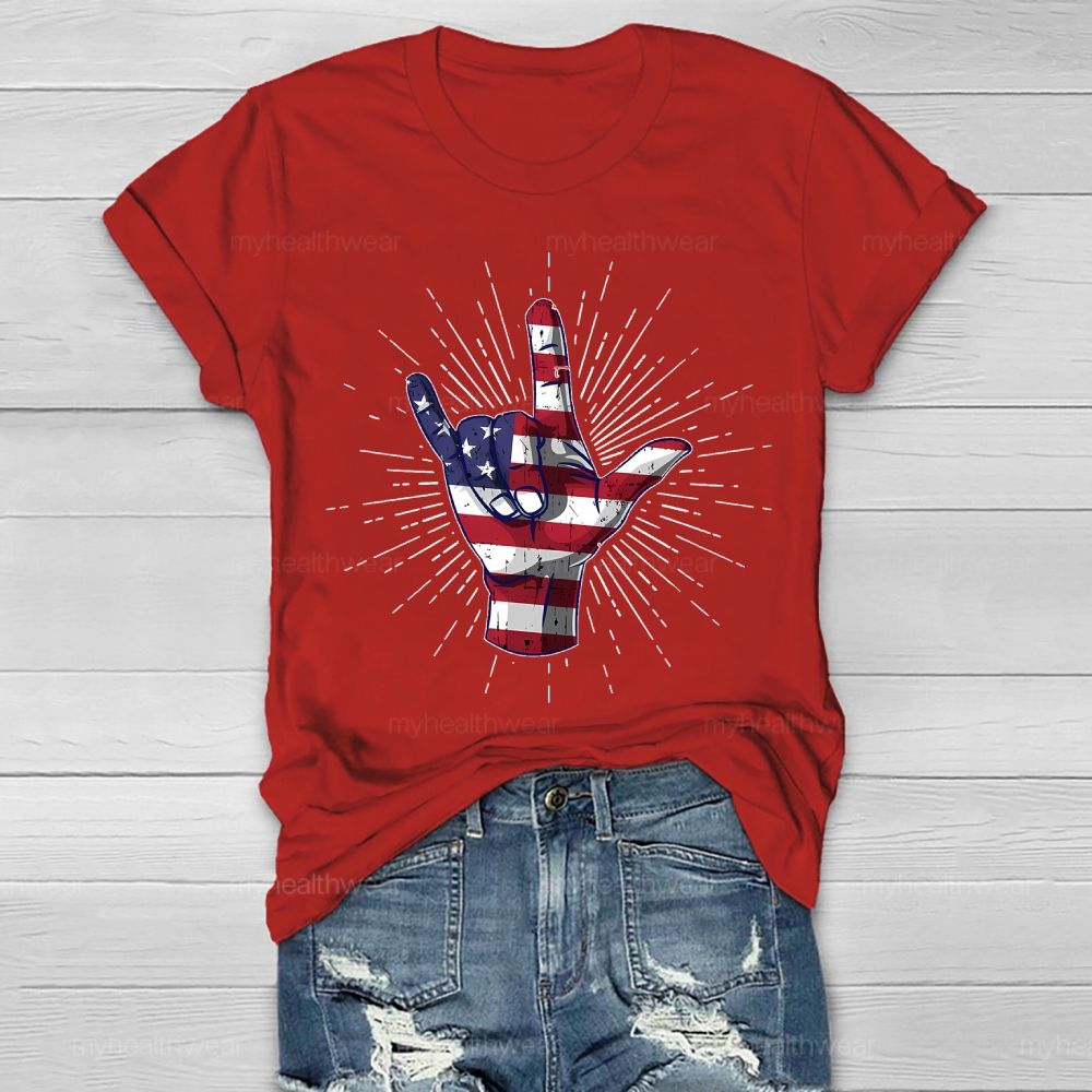 Love Independence Day Healthwear T-shirt